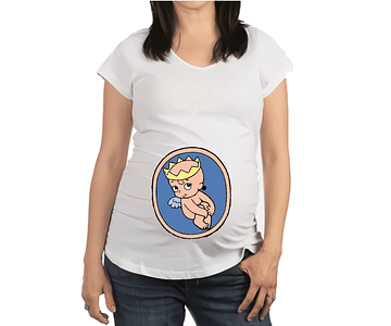 Mujer Embarazada Camiseta bebe princesa Baby Monster