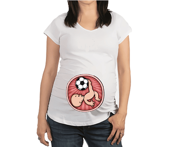 Mujer Embarazada Camiseta bebe futbol Baby Monster