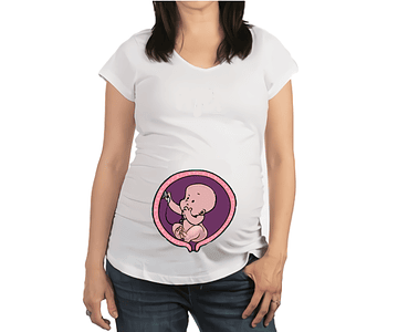 Mujer Embarazada Camiseta bebe doctor Baby Monster