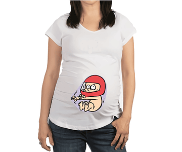 Mujer Embarazada Camiseta bebe corredor Baby Monster
