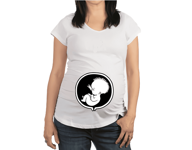 Mujer Embarazada Camiseta baby rocker Baby Monster