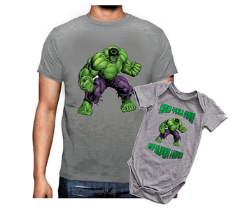 body kit bebe y Papá  Hulk baby monster