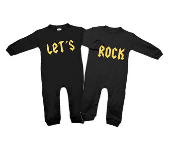 Ropa para bebe pijamas duo Rock let's Rock baby monster