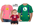 Conjunto camisetas Halloween para familia Mario Bross