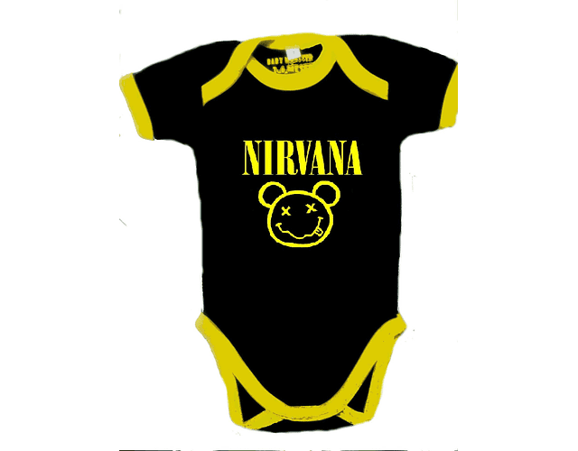 Ropa Bebe Body Bodie rock Nirvana Baby Monster
