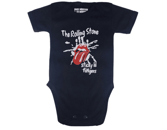Ropa Para Bebé Body Bodie Rolling Stones Hand Baby Monster