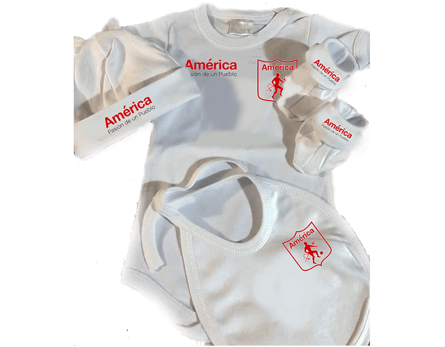 Set Primera Muda sencilla Futbol America Para Bebe Baby Monster