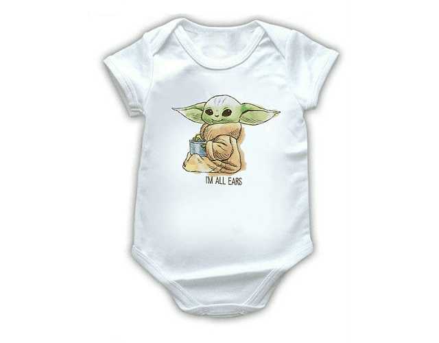Body Baby Yoda Mandalorian: La Fuerza en Tu Bebé
