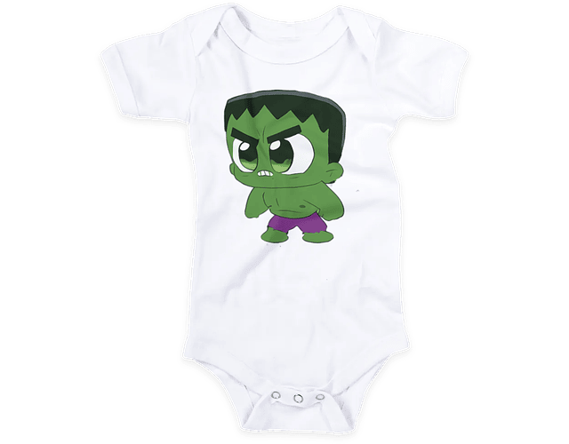 Body Bebé Baby Hulk: El Pequeño Gigante Verde