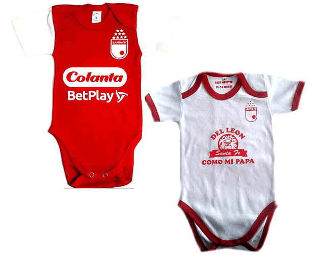 Conjunto de Bodys para bebé Santa Fe y del León Santa Fe