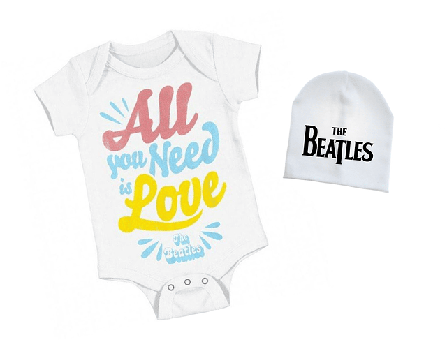 Conjunto Bebé Body y Gorro The Beatles | Baby Monster