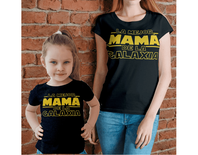 camisetas iguales star wars la mejor mamá de la galaxia