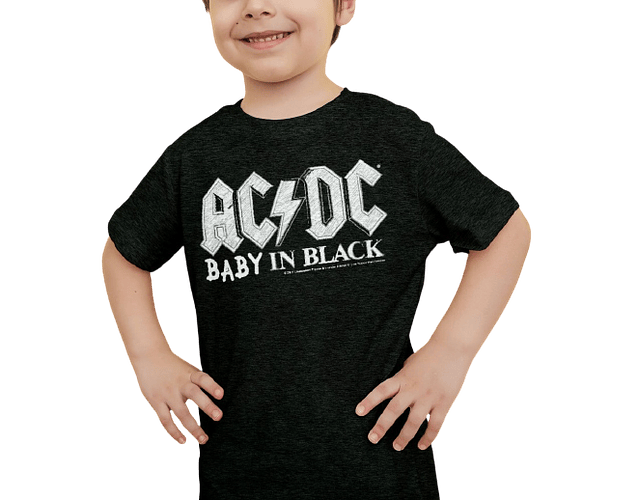 Conjunto camisetas para familia rock AC/DC