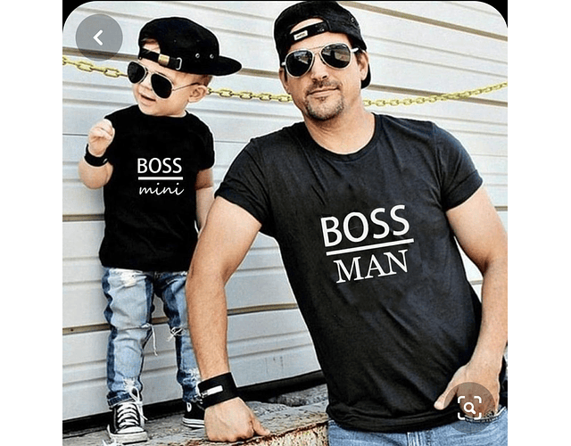 camisas para papa body bebe kit papa Boss man día del padre