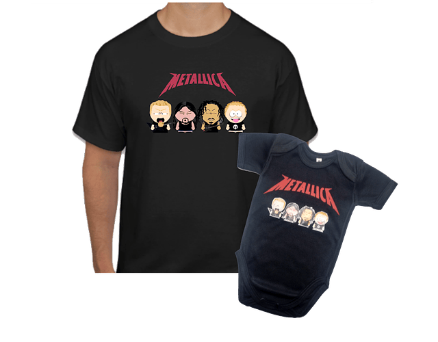 Estilo Único: Camisetas Metallica para Toda la Familia con Toque de South Park