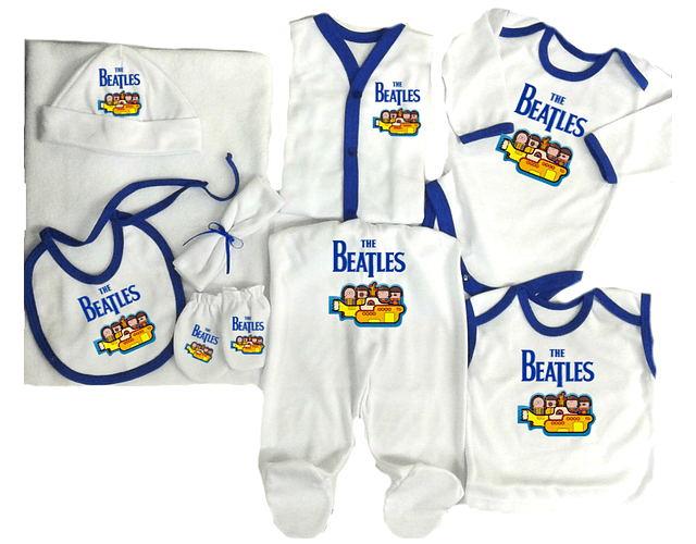 Primera Muda Bebé Personalizada The Beatles - ¡Comienzo Musical Único!