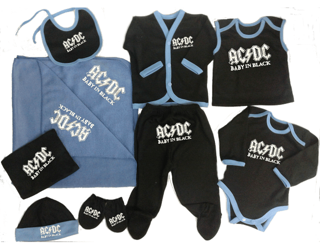 Conjunto de Primera Muda para Bebé AC/DC