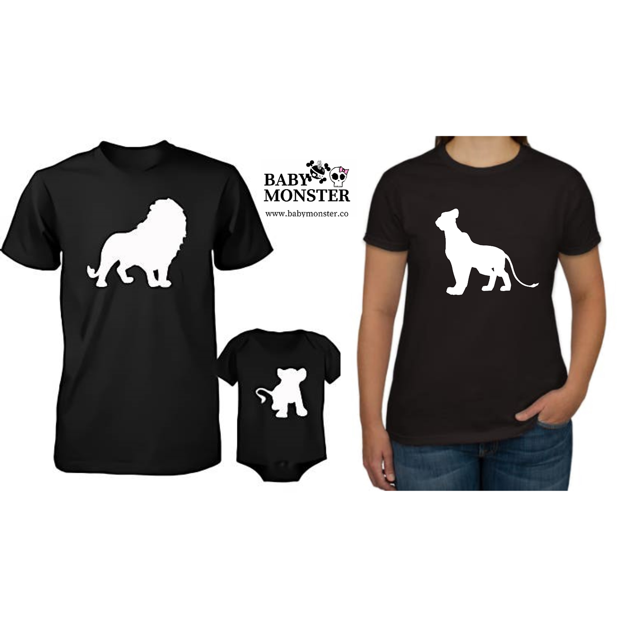Camisetas para Familia Rey León Baby Monster