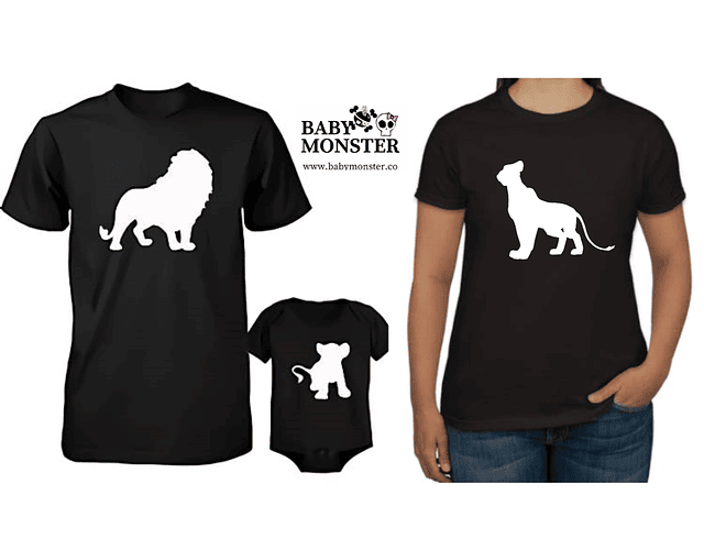 Camisetas para Familia Rey León 