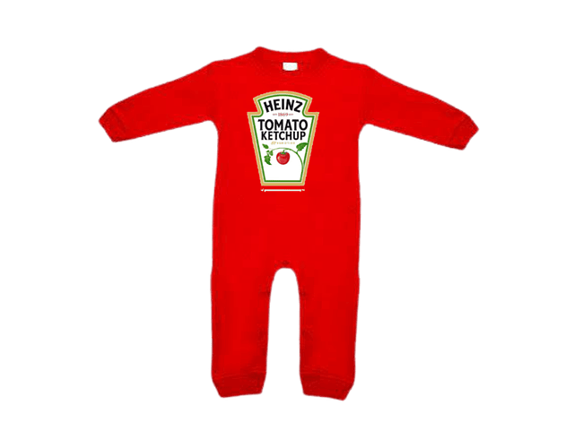 Ropa Para Bebe pijama salsa de tomate, mayonesa y mostaza