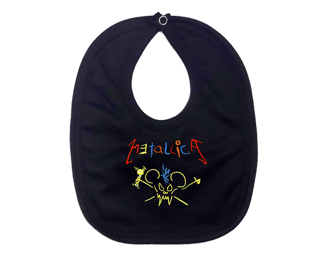 Babero Metallica Crayola Baby Monster - ¡Rock y Color para la Hora de Comer!
