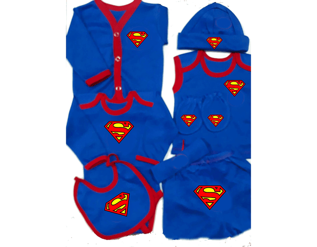 Set Primera Muda comics Superman Ropa Para Bebe Baby Monster