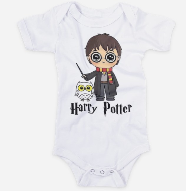 Body Para Bebê Baby Harry Potter - Baby Potterhead