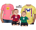 Halloween camisetas para toda la Familia Mario bross