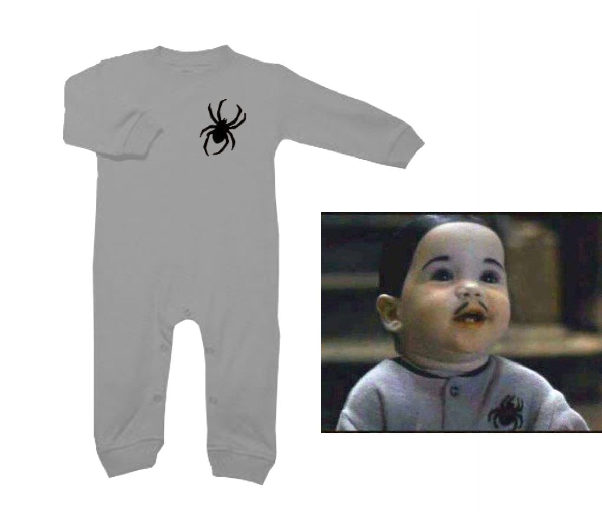 Ropa para bebe pijama bebe locos addams baby monster