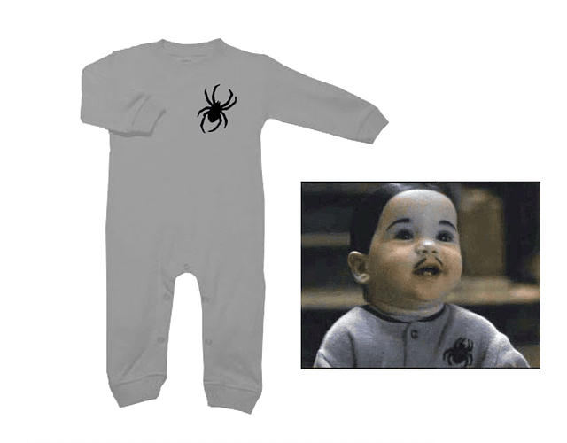 pijama bebe locos addams baby monster
