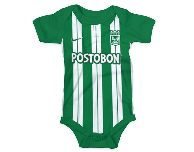 Ropa Para Bebé Body Atlético Nacional 2022 Baby Monster