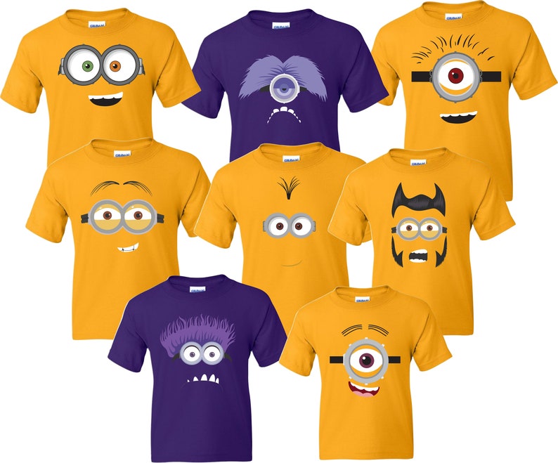 Playeras fashion de minions para niños