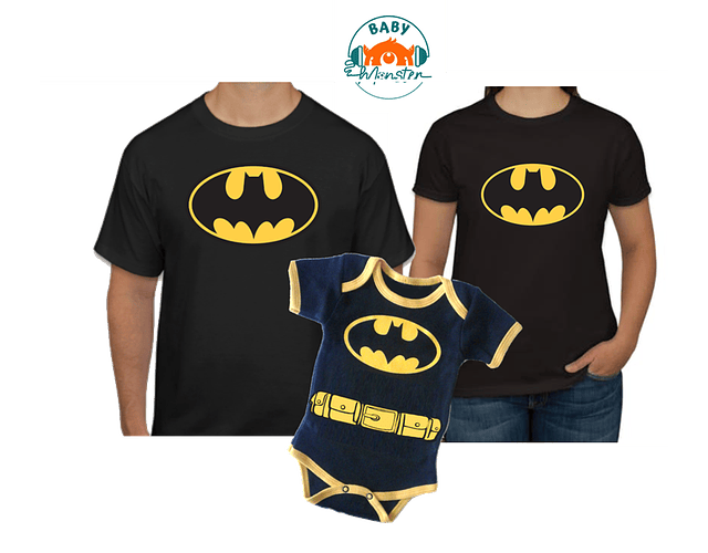 Camisetas Batman para Familia Iguales 