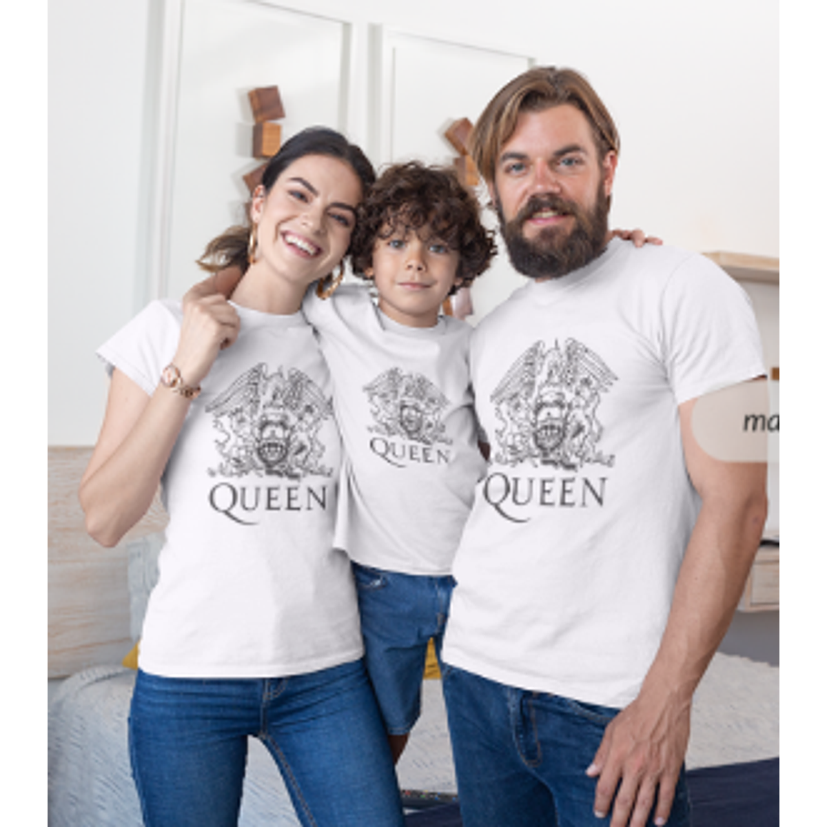 Queen Playeras Estampadas Familiares Camisetas Con Estampado De