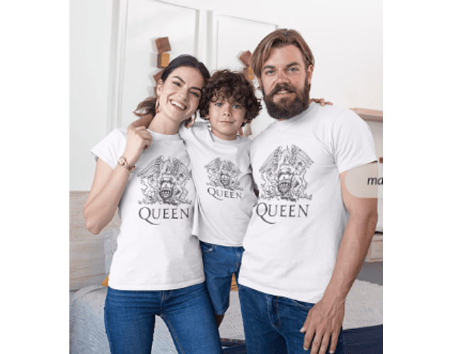 camisetas queen Rock para familia todas las tallas