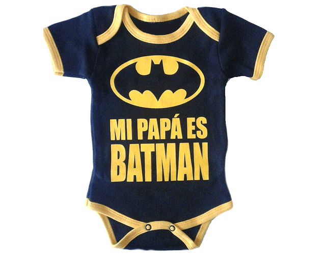 Ropa para Bebé Bodi Batman para Niña - ¡Mi Papá es Batman!