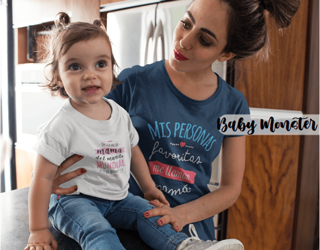 camiseta para mamá body bebe  kit Feliz primer día de la madre