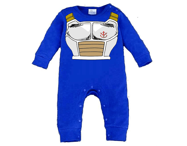 Pijama de Bebé Vegeta de Dragon Ball Z: Descanso Saiyan