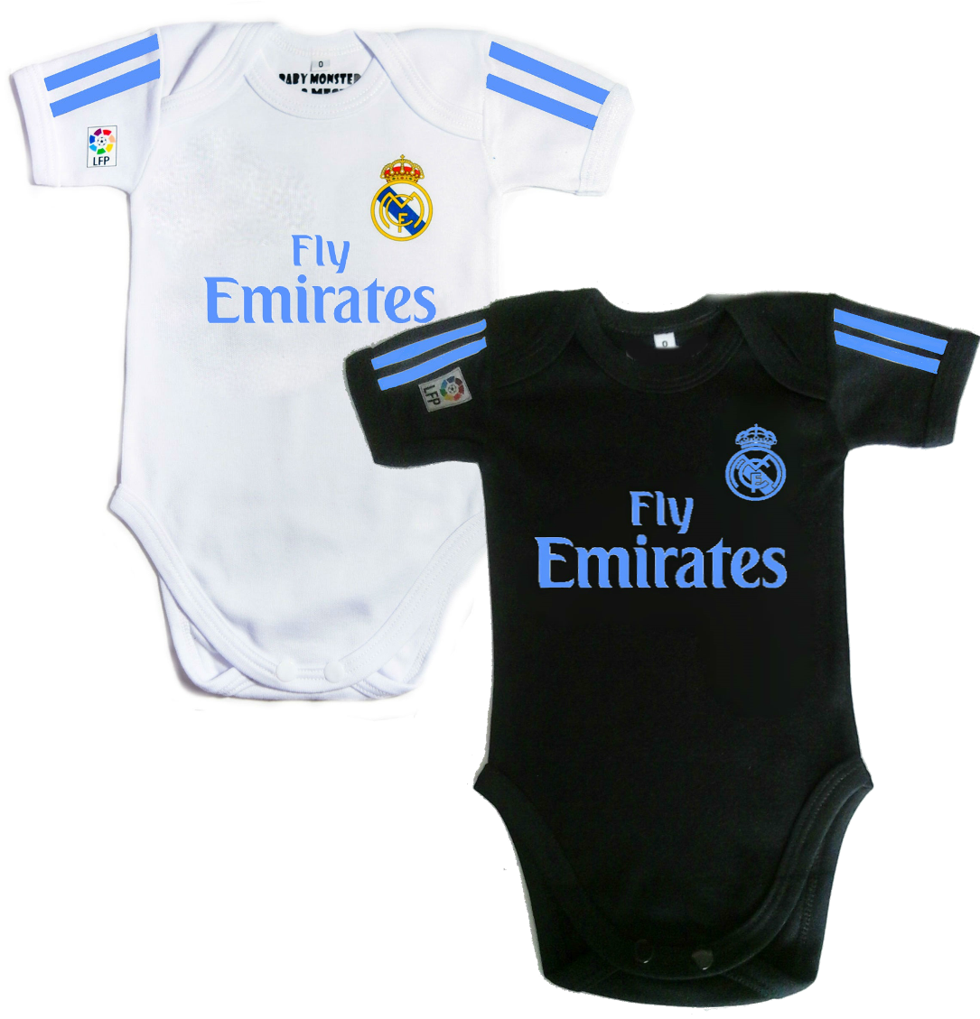 Conjunto Bodys Real Madrid | Ropa para bebés