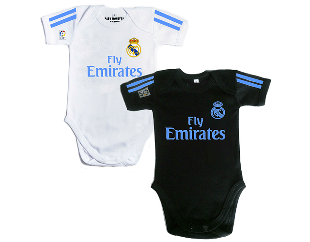 Conjunto Bodys Futbol Real Madrid