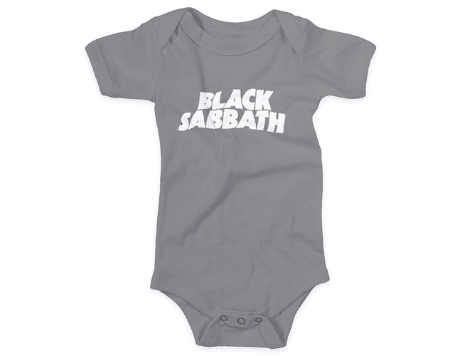  Body Bebé Black Sabbath Clásico - Estilo y Actitud del Rock en Ropa para Bebe Rockero