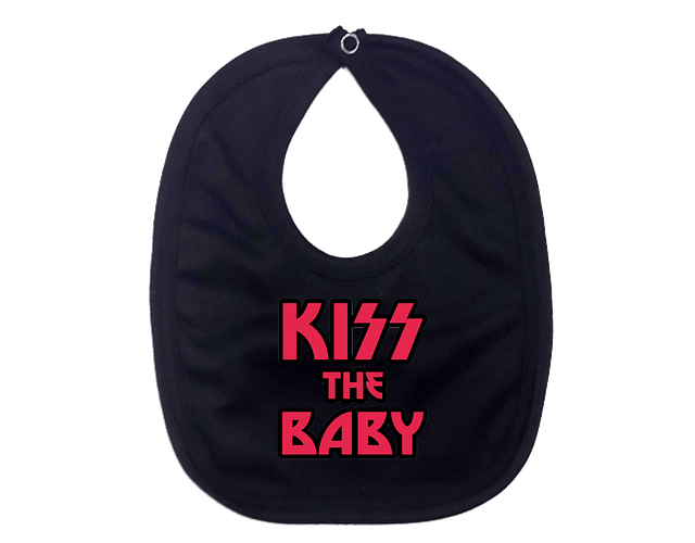 Baberos Kiss The Baby Baby Monster para Bebés - ¡Estilo y Actitud Rockera desde el Comienzo!