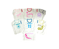 Conjunto Semanario Rock Niño y Niña: 7 Camisetas Multicolor