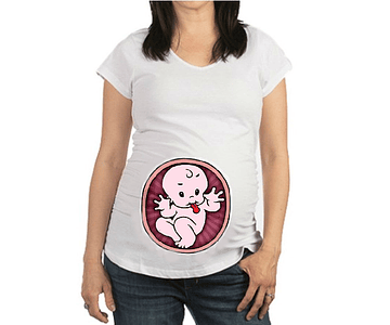 Camiseta materna bebe muecas
