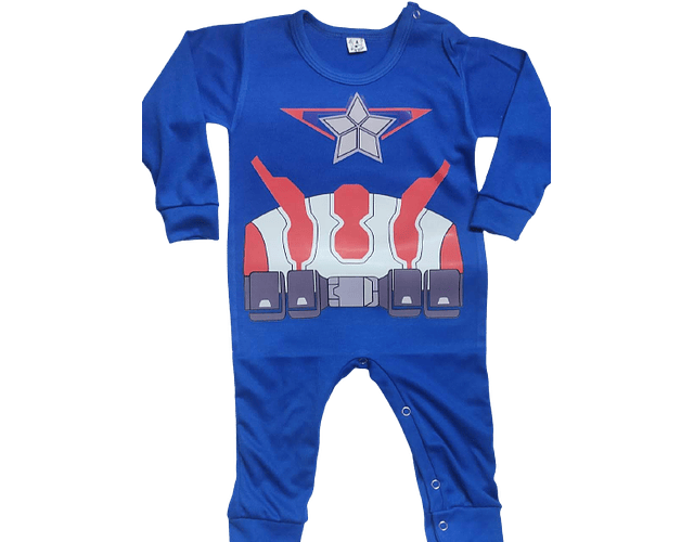 Ropa para bebe pijama marvel Capitan America baby monster