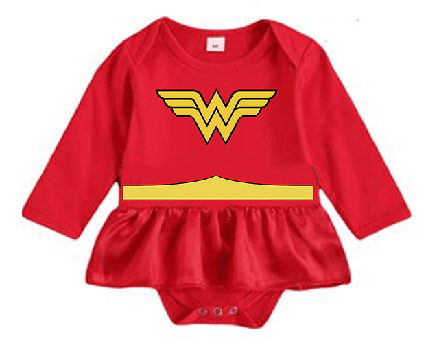 Vestido de Bebé Mujer Maravilla para Halloween: ¡Héroes desde la Cuna!
