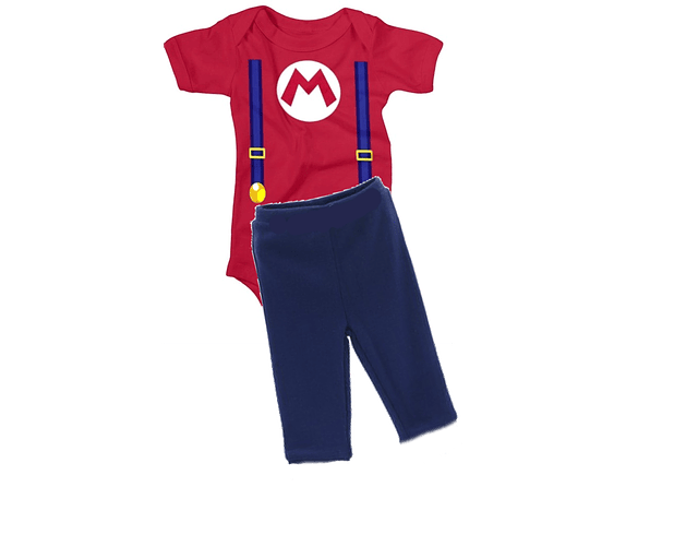 Conjunto de Bebé Mario Bros, Luigi o Wario para Halloween: ¡Elije tu Héroe o Villano Favorito!