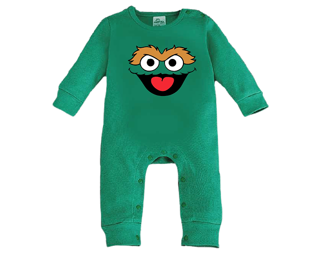 Pijama Óscar de Plaza Sésamo de Baby Monster: ¡Diversión y Comodidad para tu Bebé!