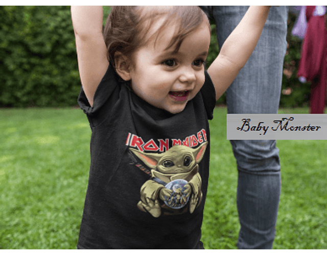 Body Bebé Iron Maiden Baby Yoda | Baby Monster