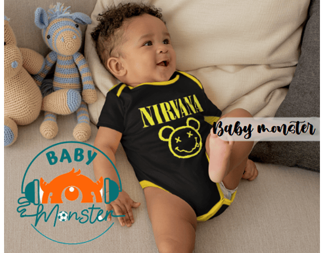 Body Bebé Nirvana Diseño Kids - ¡Estilo y Autenticidad